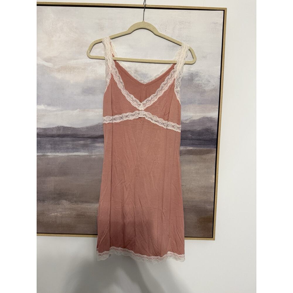 Honeydew Mellow Out Modal Chemise in Rose Bloom Size Large